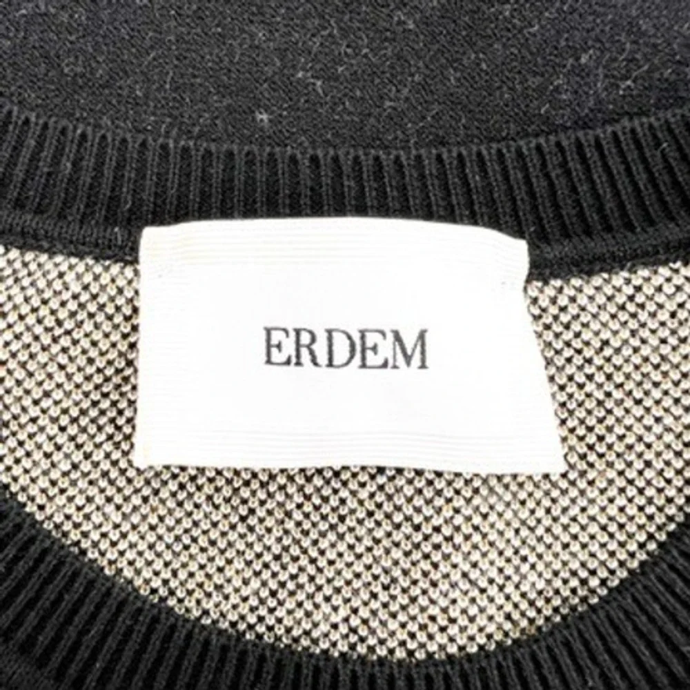 Tuckernuck Erdem Floral Jacquard Knit Embroidered Short Sleeve Sweater Italy - Picture 4 of 5